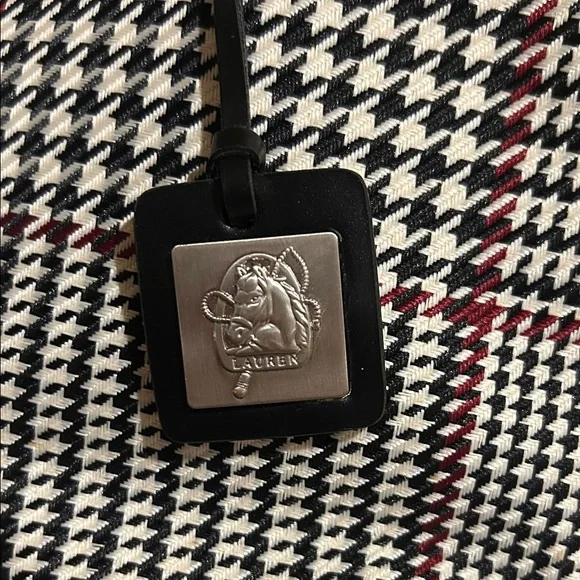 Lauren by Ralph Lauren Houndstooth Pattern Shoulder Bag. NWOT. Prestine cond. - Picture 5 of 12